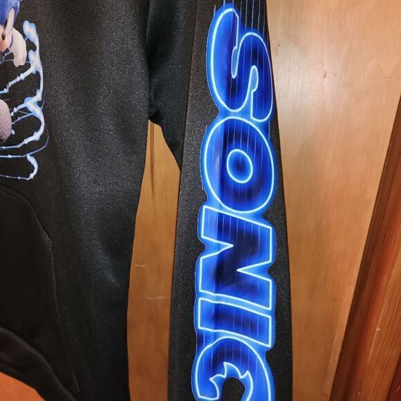 Sonic the Hedgehog Boys Pullover Hoodie Sweater and Jogger Sweatpants Set Outfit - Picture 3 of 4